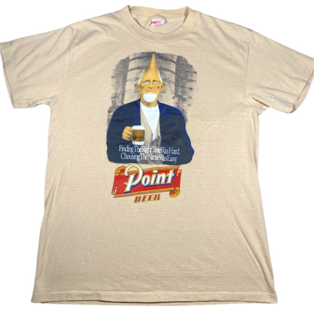 Vintage T-Shirt Men’s Small Point Beer Cone Head Single Stitch Made In USA 80’s